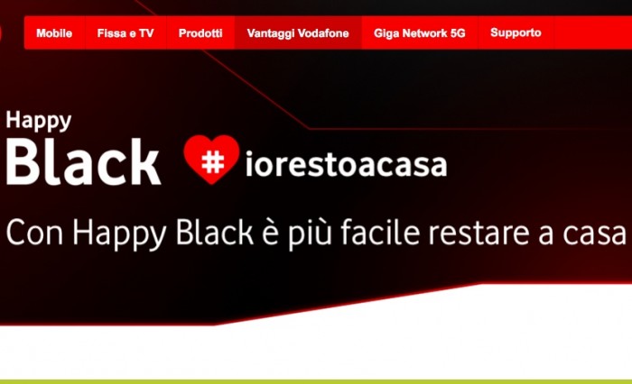 Vodafone: Happy Black gratis il primo mese con un catalogo ancora più ricco 
