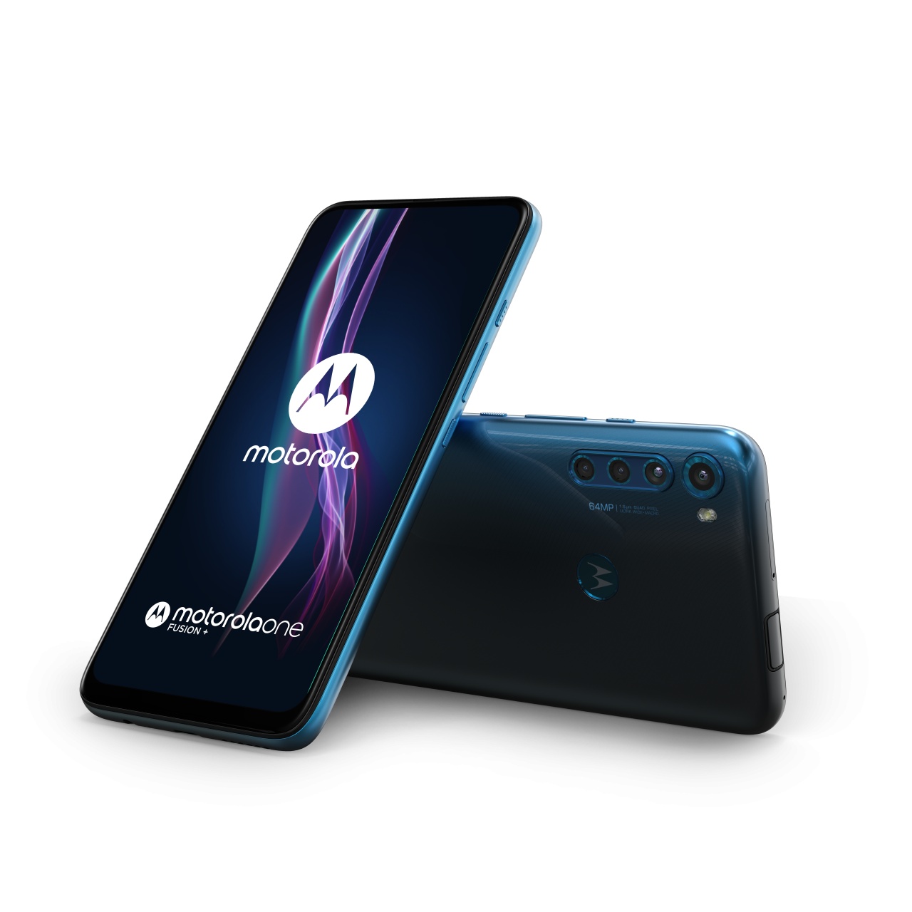 motorola one fusion+ twilight blue combo