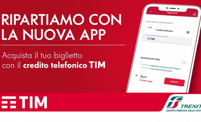 Con l'App Trenitalia si arricchisce l'offerta mobile ticketing di TIM