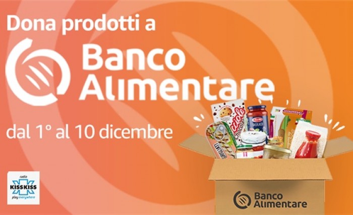 Amazon.it aderisce alla 24a Colletta Alimentare del Banco Alimentare 