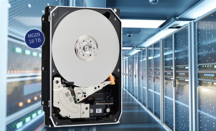 Toshiba presenta i nuovi hard disk della serie MG09 da 18TB