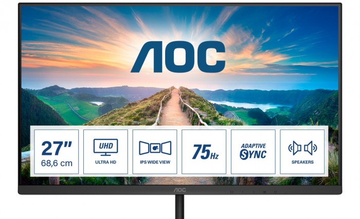 AOC annuncia la nuova serie di monitor V4: design sottile, pannelli IPS e alta risoluzione
