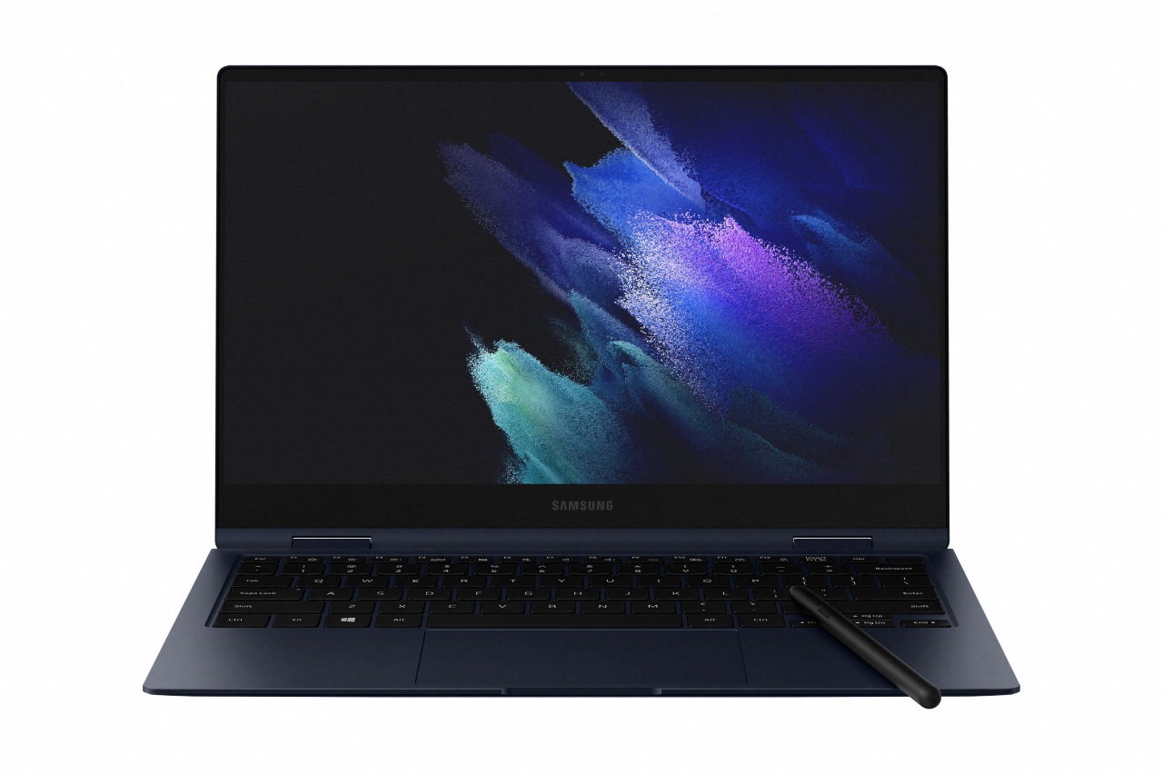 galaxy book pro 360 13in mysticnavy wifi frontopen s pen 210416091900