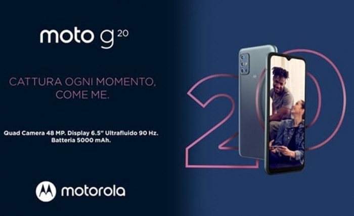Motorola amplia la gamma con il nuovo moto g20