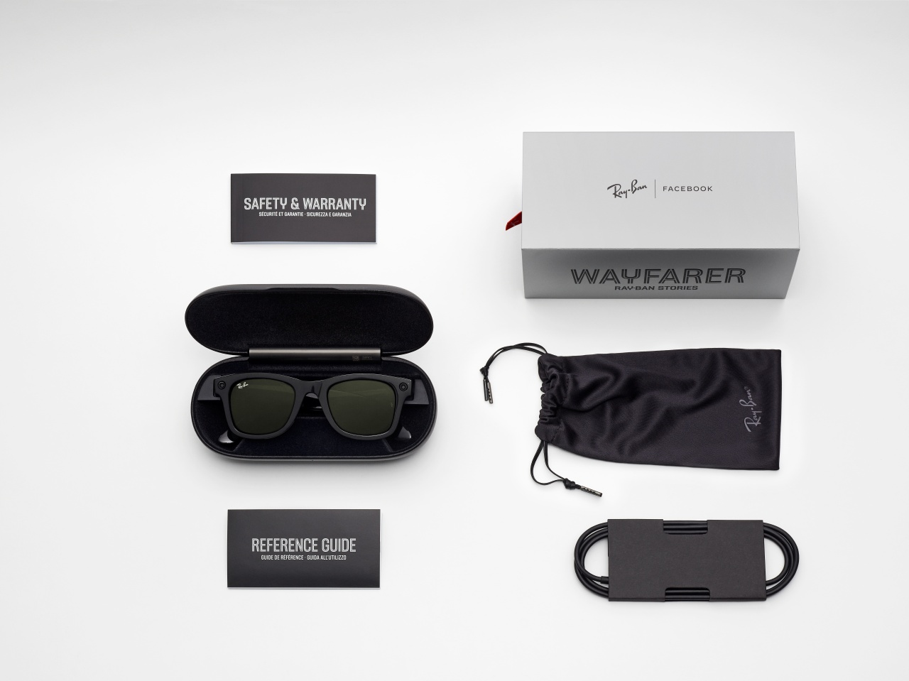 ray ban stories wayfarer packaging kit 2