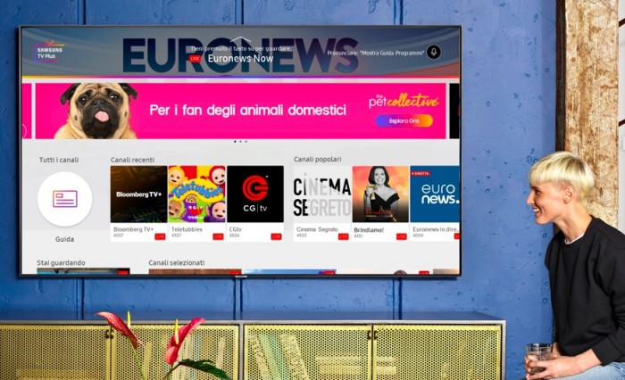 Samsung TV Plus lancia sette nuovi canali gratuiti in Italia