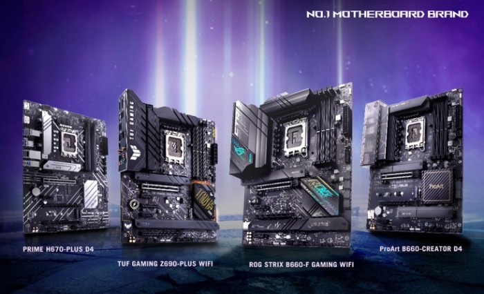 Asus amplia la gamma di schede madri Intel 