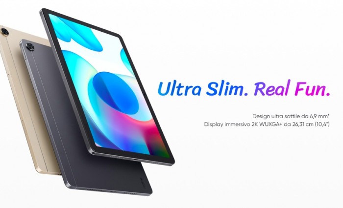 realme Pad arriva in esclusiva negli store Unieuro e si aggiorna con Android 12