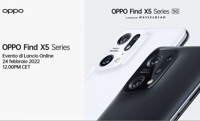 Oppo lancia la nuova Oppo Find X5 Series il 24 febbraio