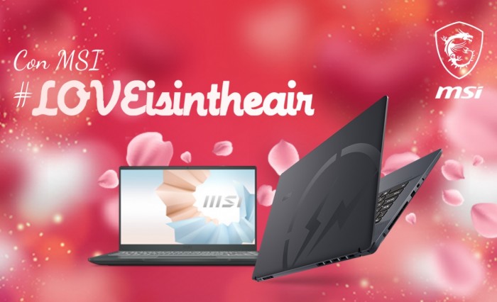 MSI: offerte imperdibili sui notebook per festeggiare San Valentino