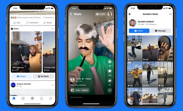 Facebook rende disponibile Reels in tutto il mondo
