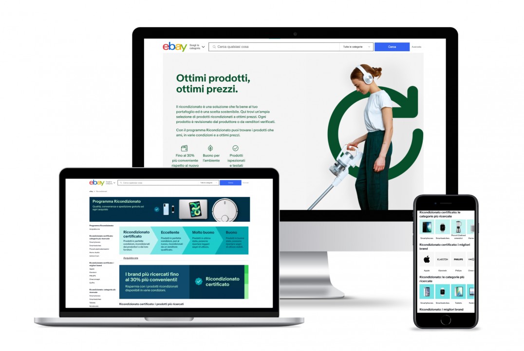  Ebay: al via il programma per i prodotti ricondizionati