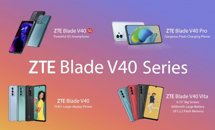 ZTE rilascia la nuova serie Hero Blade V40 con quattro nuovi modelli