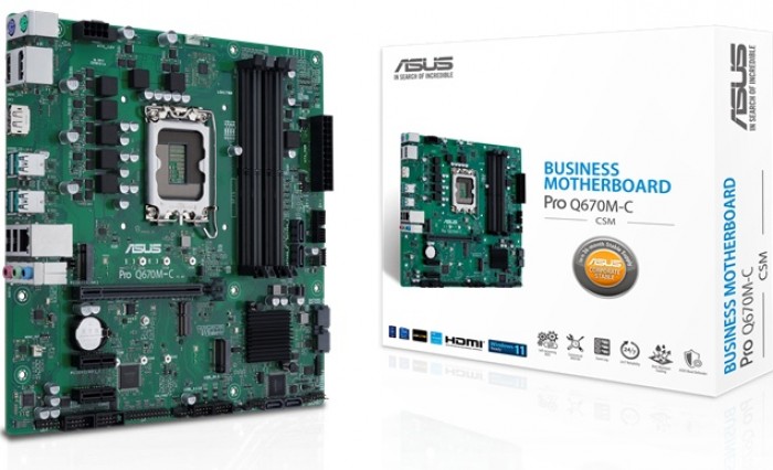ASUS annuncia la scheda madre business Pro Q670 basata su chipset Intel Q670