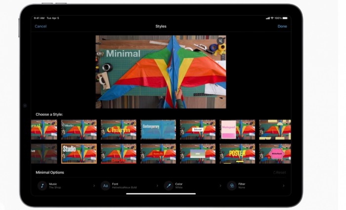 Apple: nuova versione di iMovie con Storyboard e Filmato magico