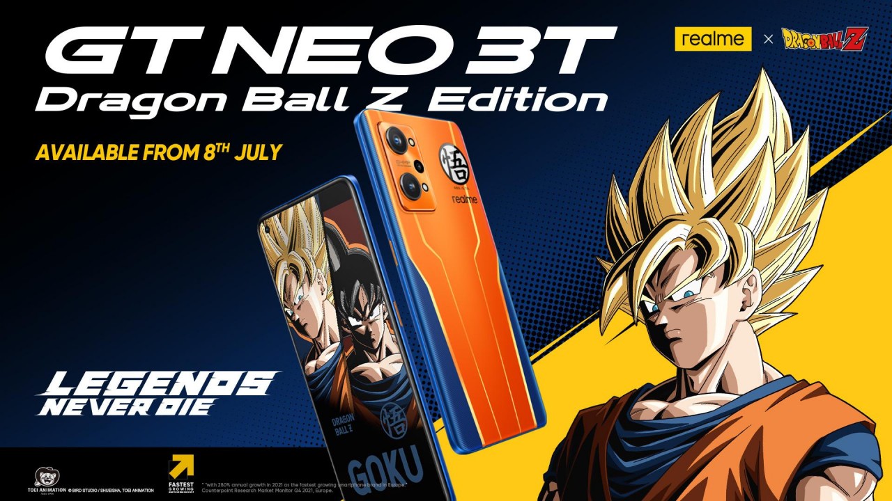 realme GT NEO 3T Dragon Ball Z Edition ad un prezzo speciale 