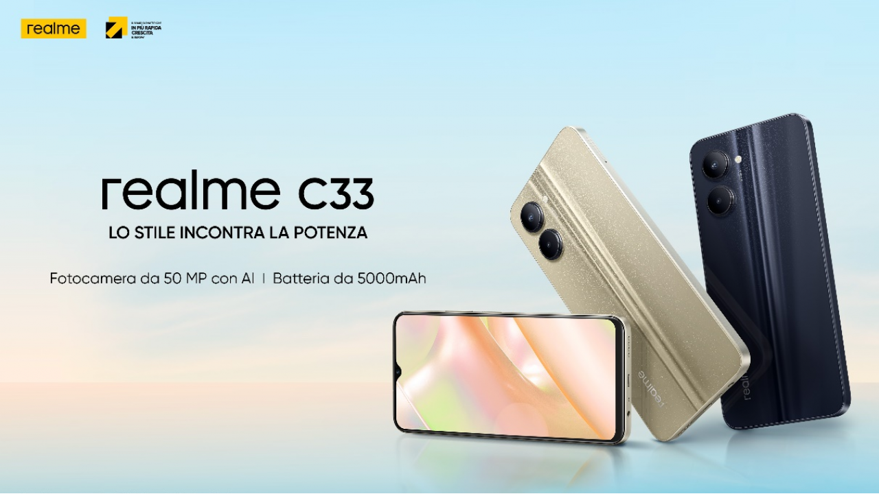 Il nuovo realme C33 arriverà il prossimo 13 ottobre