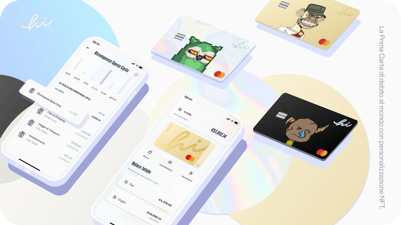 Mastercard: dalla collaborazione con hi nasce la prima carta NFT personalizzabile al mondo
