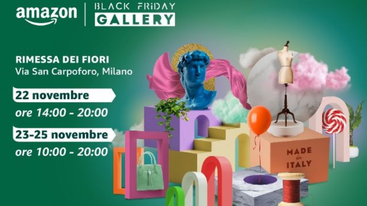 Dal 22 al 25 novembre Amazon apre la Black Friday Gallery