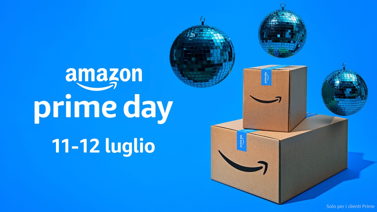L’11 e il 12 luglio torna Prime Day, l’appuntamento di offerte dedicato ai clienti Amazon Prime