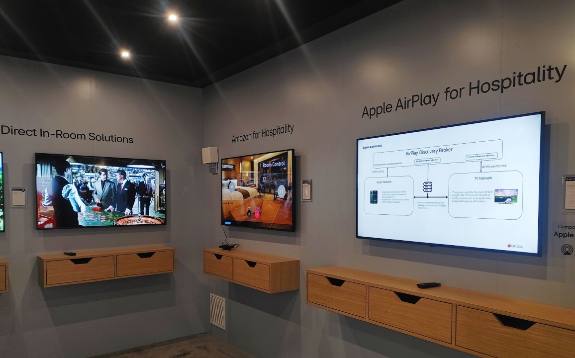 LG presenta i nuovi Hotel Tv con Apple Airplay