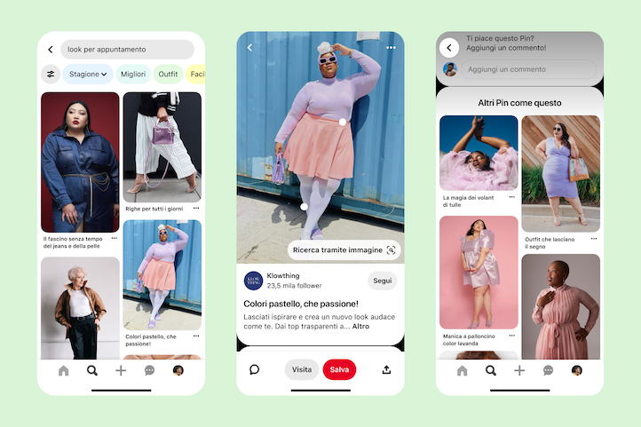 Pinterest presenta Body Type Technology e le tendenze moda dell’autunno 2023