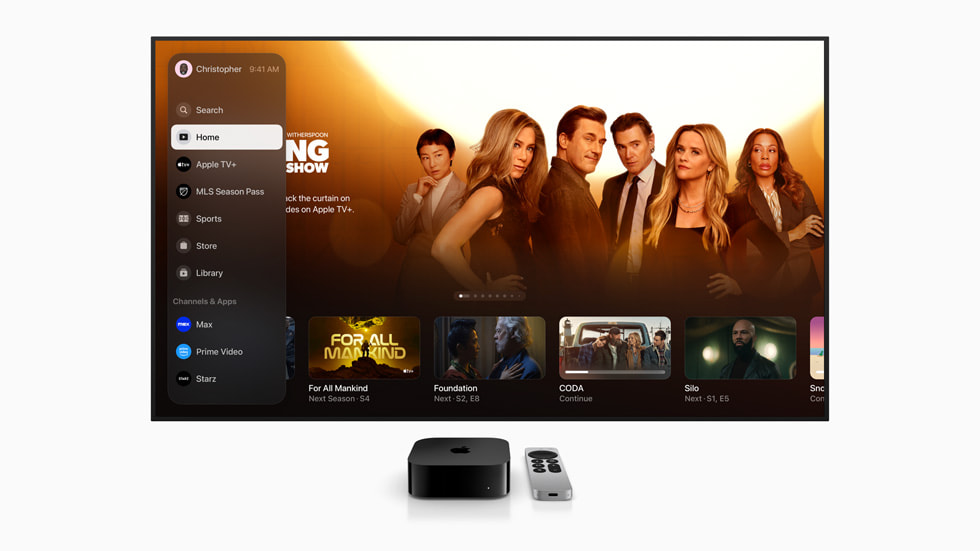 Nuovo look per l’app Apple TV