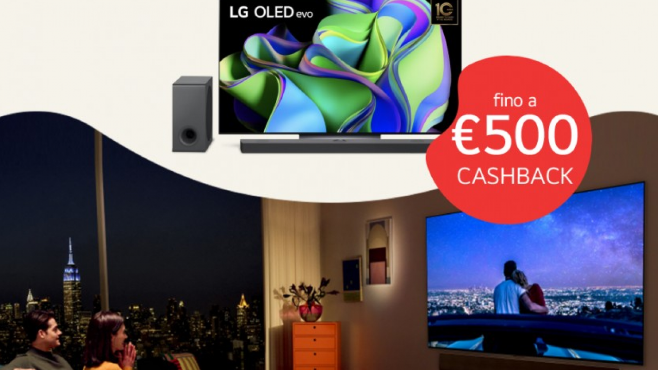 LG: cashback sull’acquisto di Tv Oled e Soundbar