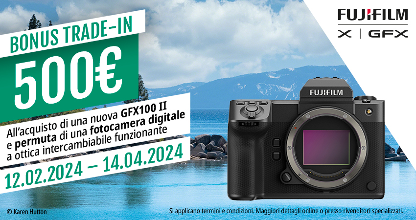 FUJIFILM TRADE-IN, GFX100 II si fa irrinunciabile con la super promozione