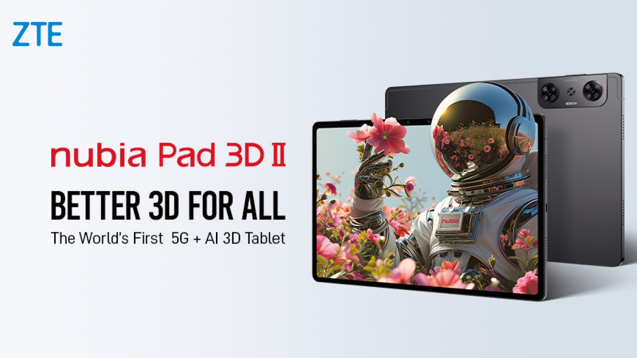 ZTE lancia al MWC 2024 il primo tablet 3D al mondo senza occhiali 5G+AI nubia Pad 3D II