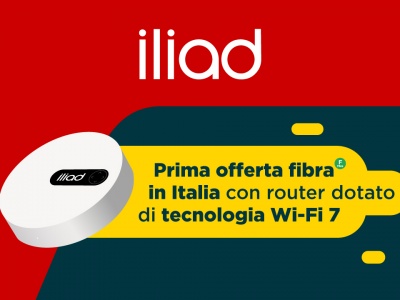 iliad: prima offerta fibra in Italia con router dotato di tecnologia Wifi 7