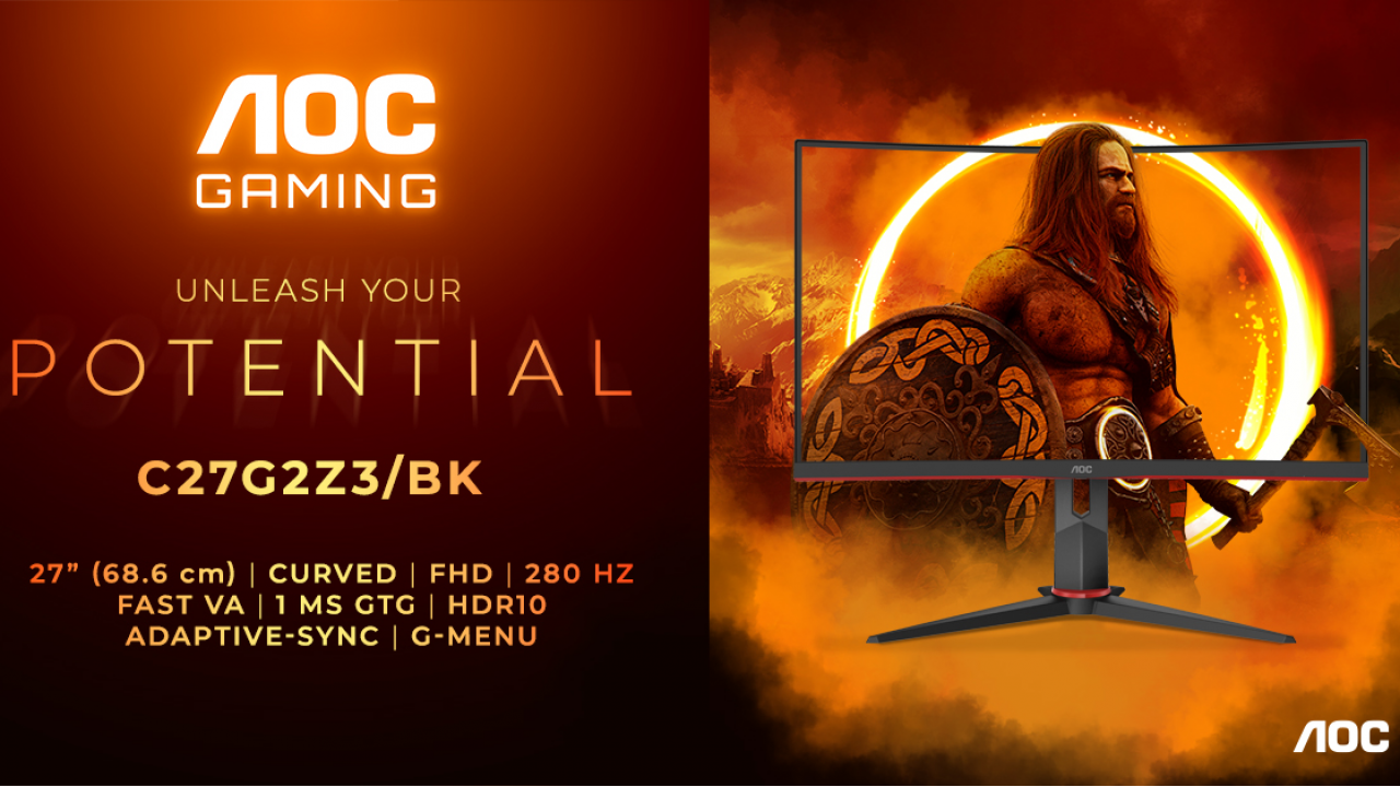AOC GAMING C27G2Z3/BK: monitor da 27″ in grado di bilanciare immersione e velocità