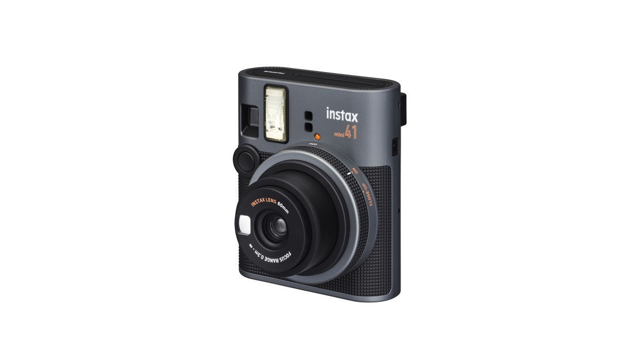 Custodia In Pelle PU Con Tracolla Per Fotocamera Fuji Instax Mini 41 - Protezione Antiurto, Con Tasca Per Pellicole, Nero