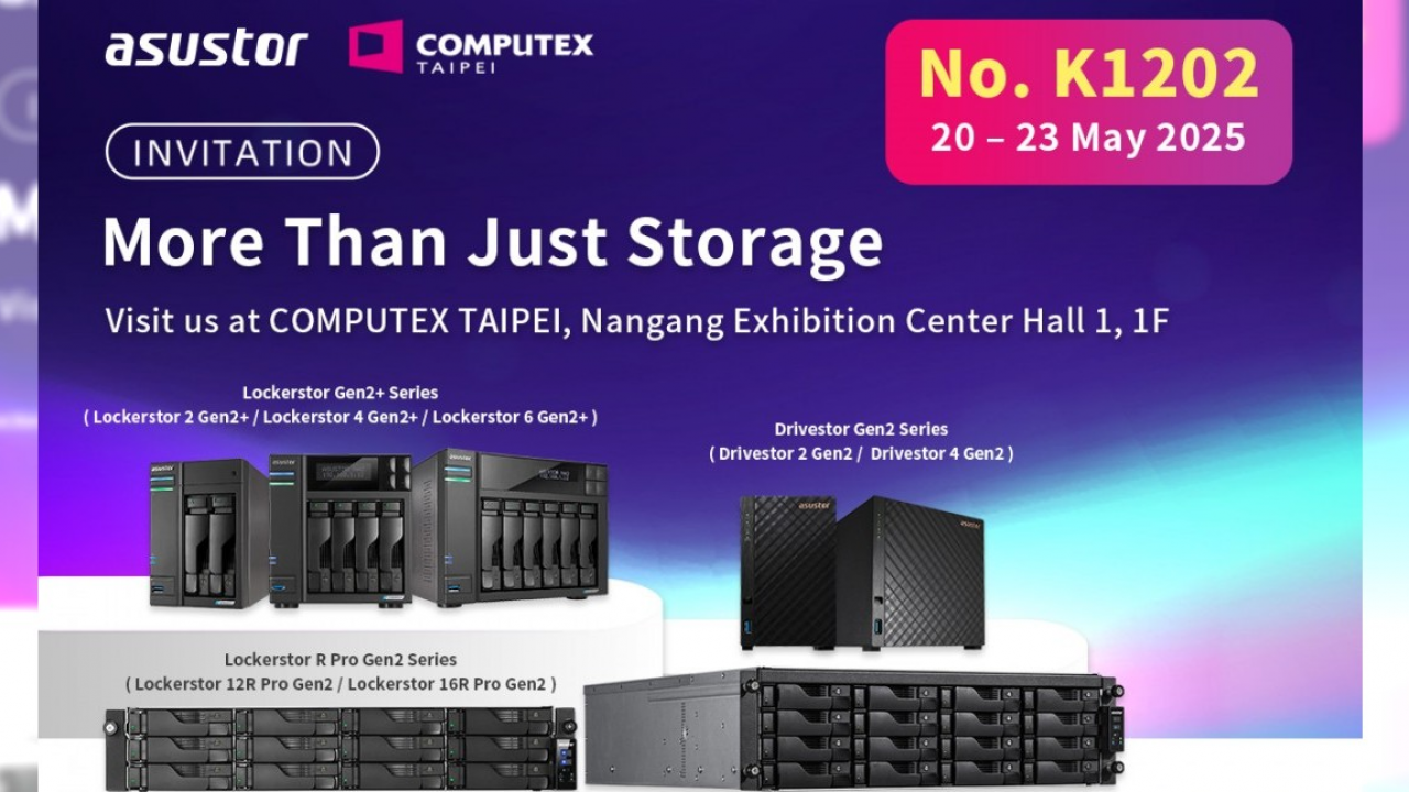 ASUSTOR torna da protagonista alla prossima edizione del Computex