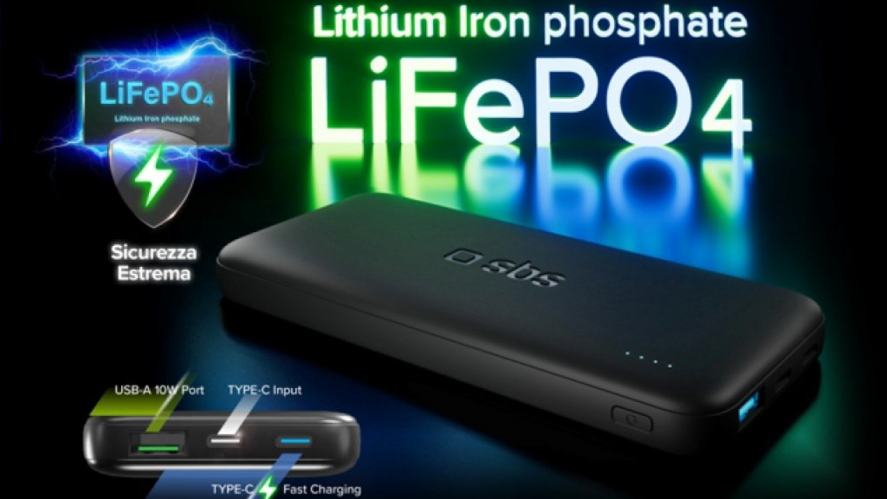 Potenza, innovazione e resistenza:  i nuovi powerbank LiFePO₄ di SBS