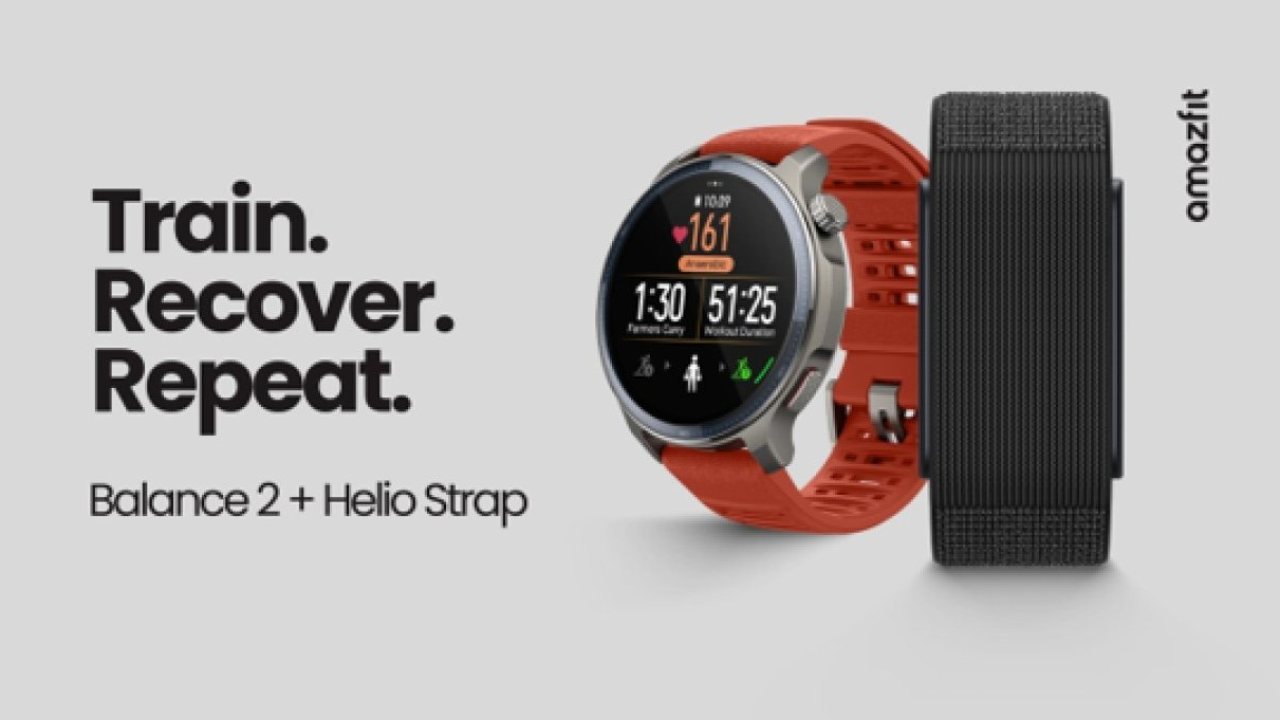 Amazfit lancia una nuova coppia sportiva: Balance 2 e Helio Strap