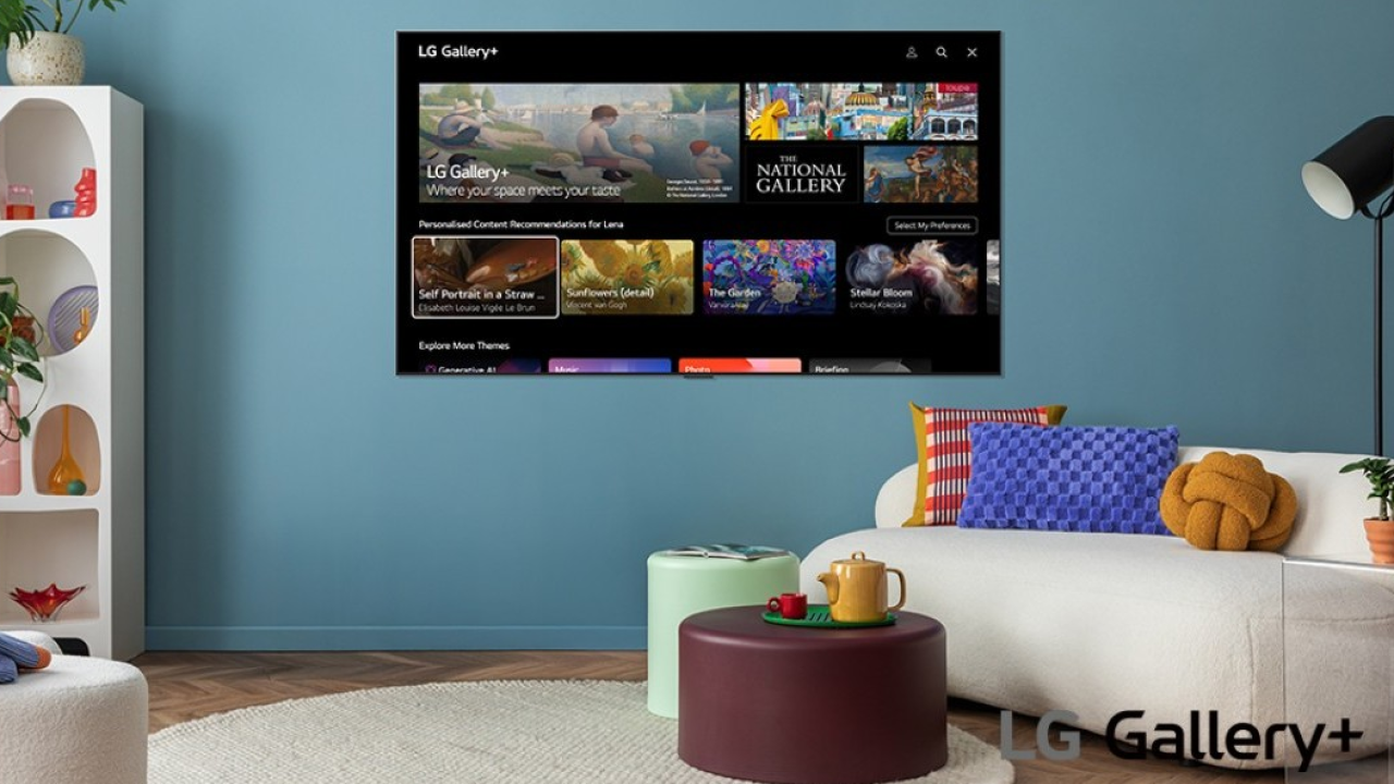 LG porta in casa l’arte e la creatività con il servizio LG Gallery+