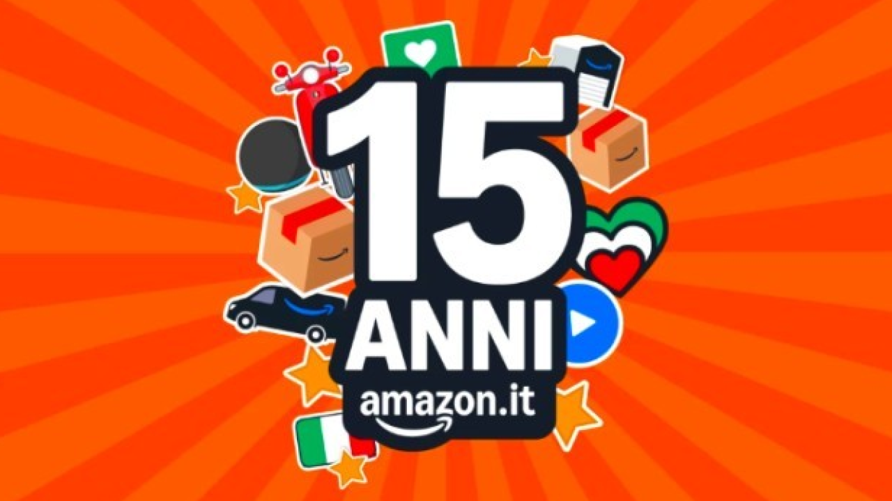 Amazon festeggia i 15 anni in Italia con una tre giorni di offerte esclusive