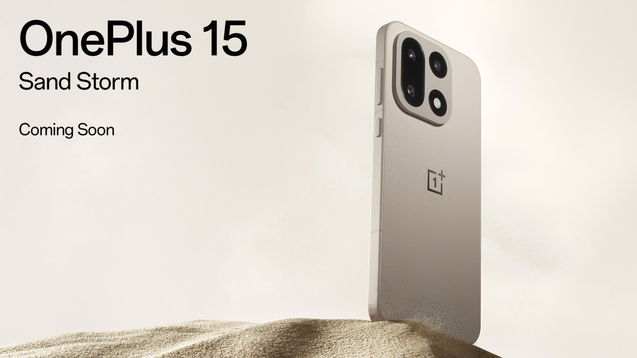 OnePlus 15 sarà lanciato nella nuova colorazione “Sand Storm”, ispirata alle dune del deserto