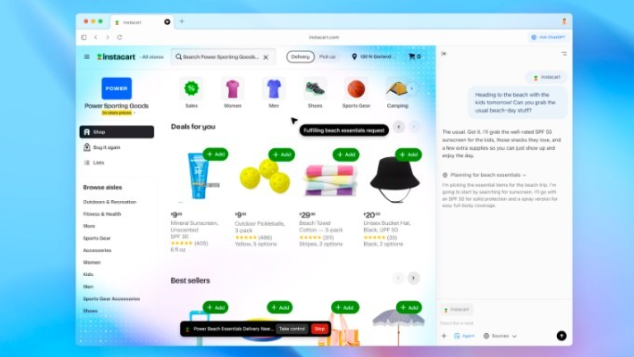 OpenAI lancia un nuovo browser web: ChatGPT Atlas