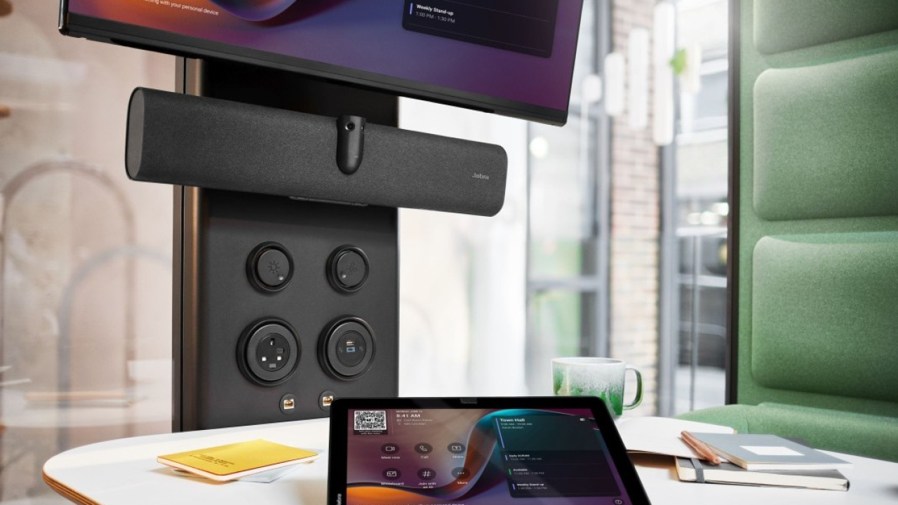 Jabra PanaCast 40 VBS, barra video a 180° con Android, progettata per ambienti di piccole dimensioni