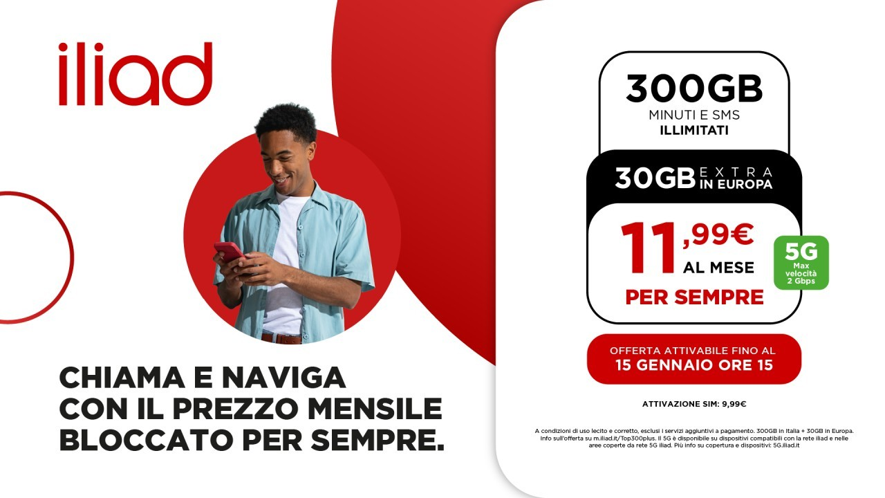 A dicembre le nuove offerte top di iliad