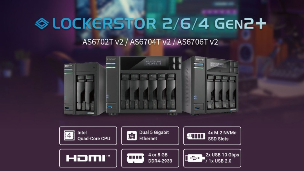 ASUSTOR lancia sul mercato i nuovi Lockerstor Gen2+