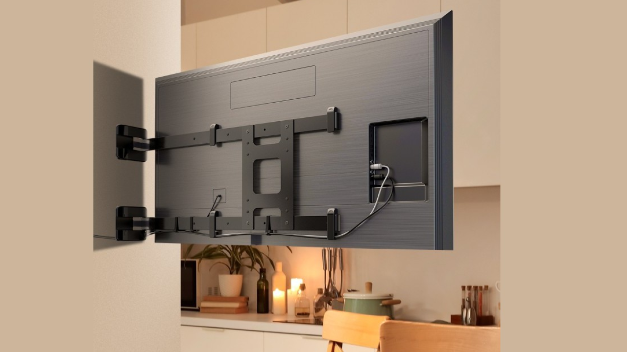 Flag TV Meliconi, il supporto da muro ultrasottile ruotabile fino a 90 gradi