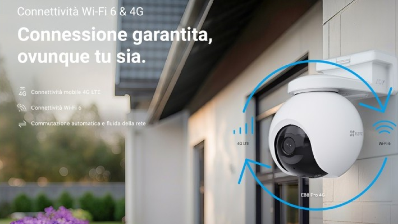 EZVIZ: arrivano le nuove telecamere 4G e Wi-Fi con IA avanzata