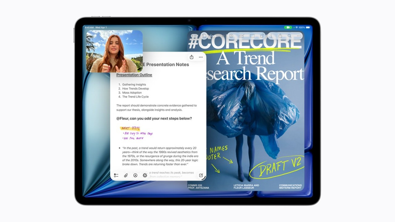 Apple rivoluziona la gamma iPad Air con il chip M4 e nuove funzioni AI