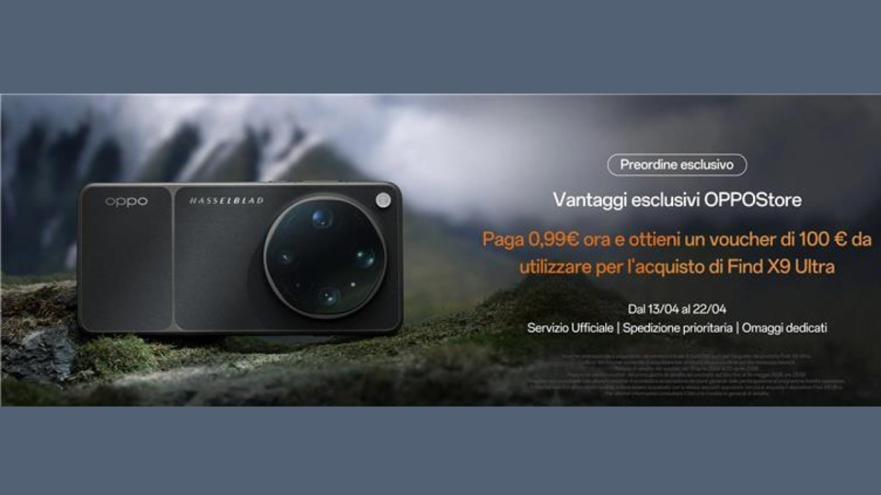 OPPO Find X9 Ultra: al via i preordini del nuovo Camera Flagship con Zoom Ottico 10X