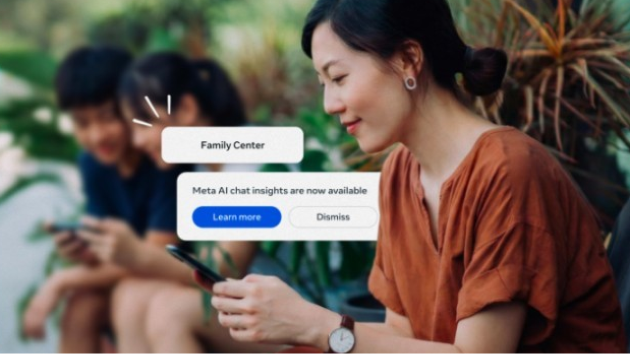Meta: arrivano nuovi strumenti per aiutare i genitori a monitorare l'uso dell'IA dei figli