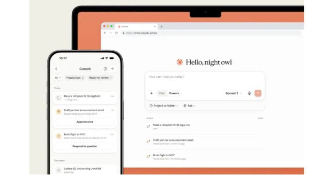 Anthropic espande Claude Cowork: l'IA arriva su mobile e web con nuove funzionalità cloud