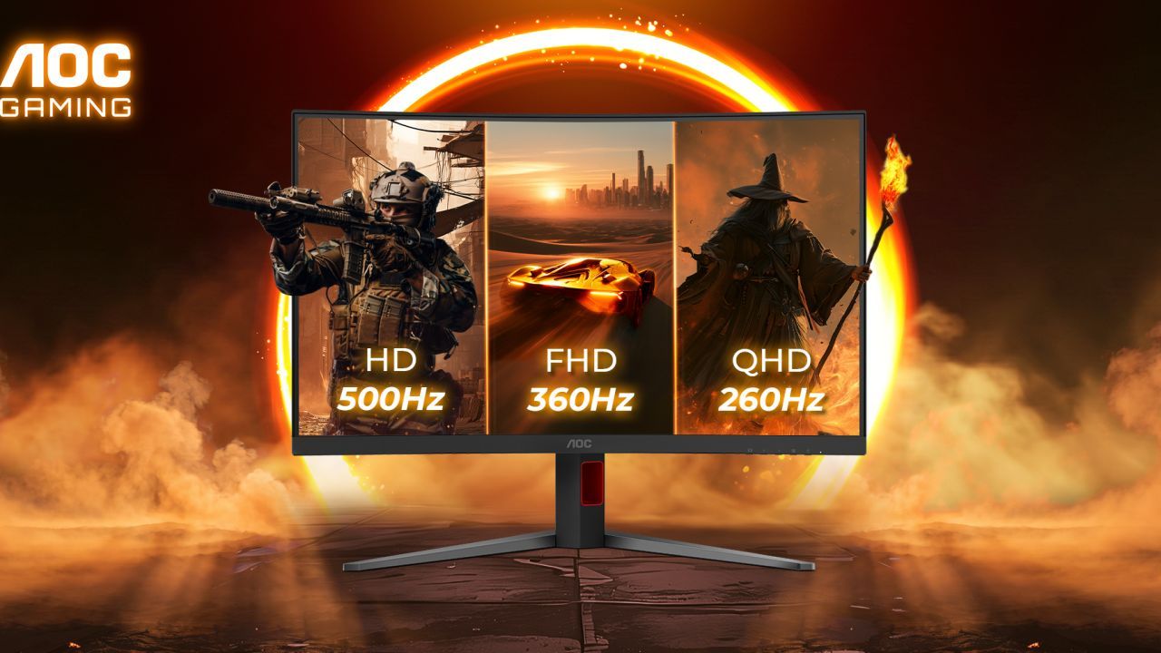 Il nuovo AOC GAMING CQ32G4ZA rivoluziona il gaming con tre refresh rate in un unico monitor
